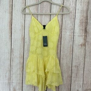 Wild Fable Sunny Yellow Layered Maxi Dress